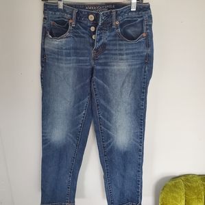 American Eagle Outfitters Blue Ankle Jeans